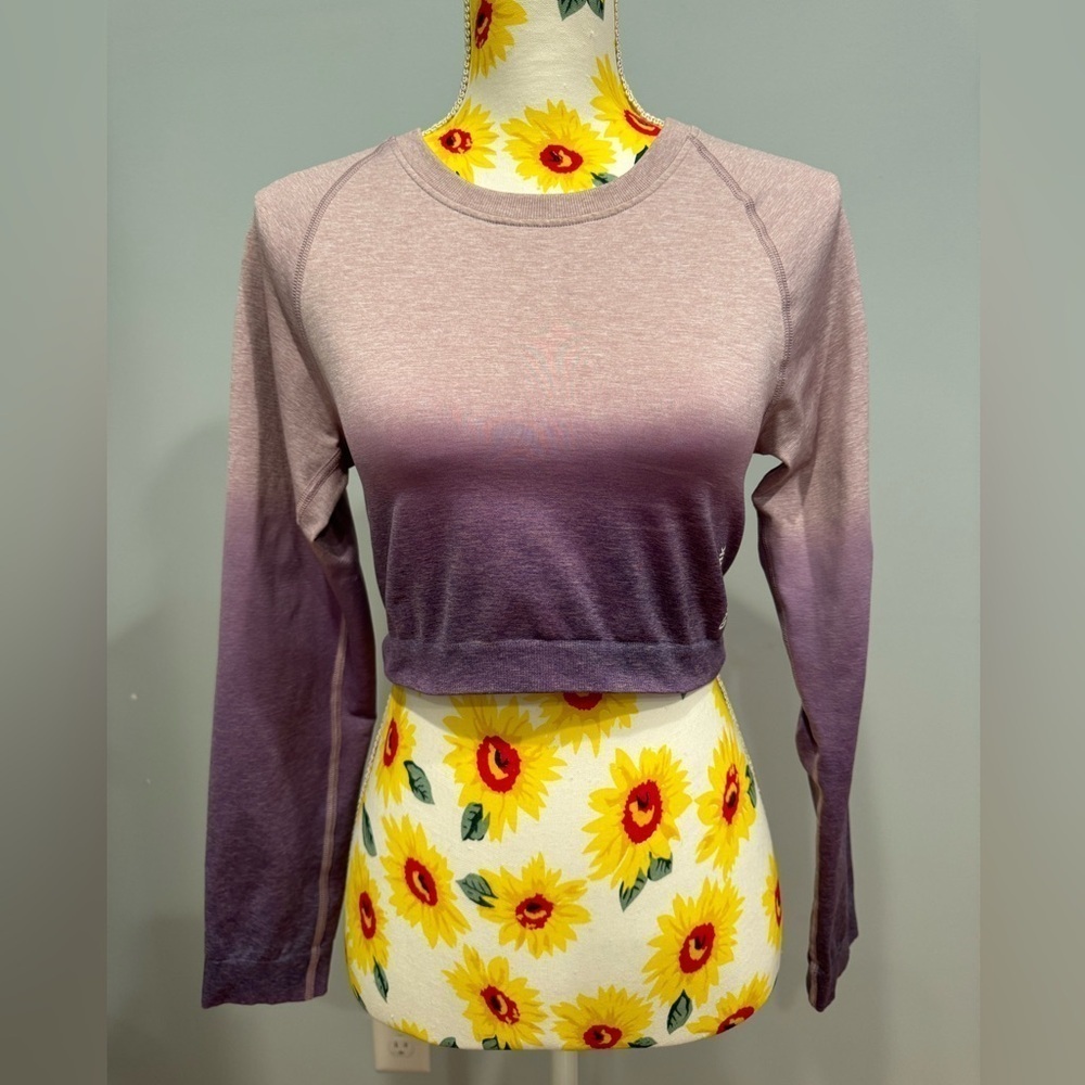 Gymshark Purple Ombre Crop Top